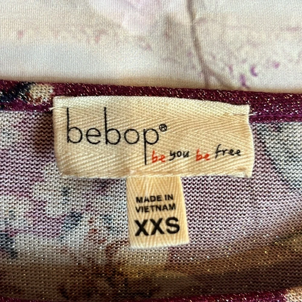 Gorgeous JUNIORS BEBOP SPARKLE FLORAL SWING DRESS XXS - Picture 9 of 16